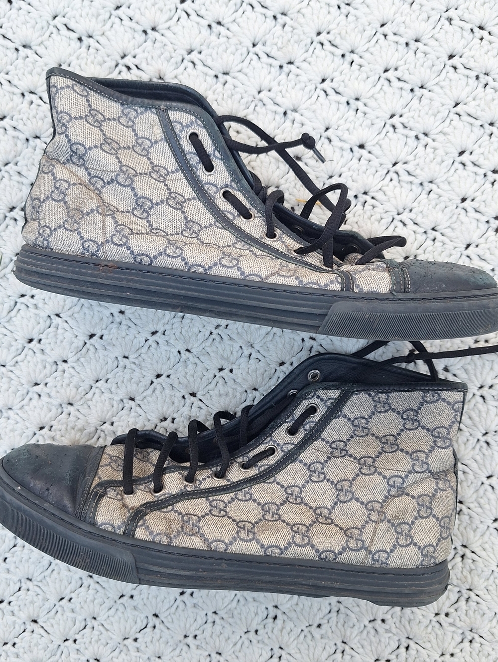Gucci California Monogram Logo High Top Sneaker - READ